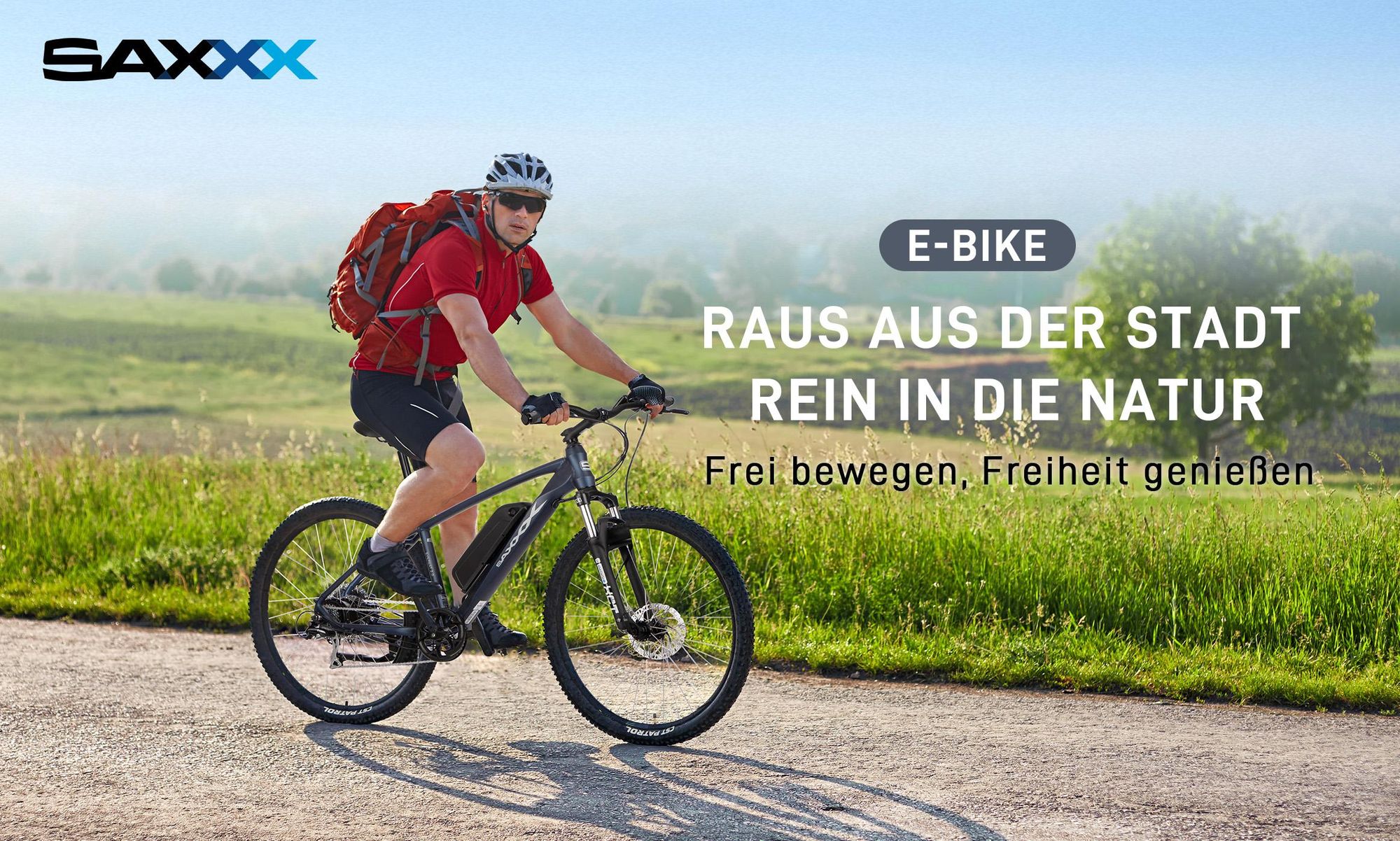 SAXXX E-Bike, EVEREST 2.0 DIAMANT Tiefeinsteiger Elektrofahrrad, 374Wh integrierter Akku, Shimano Acera 7-Gang, City E-Bike