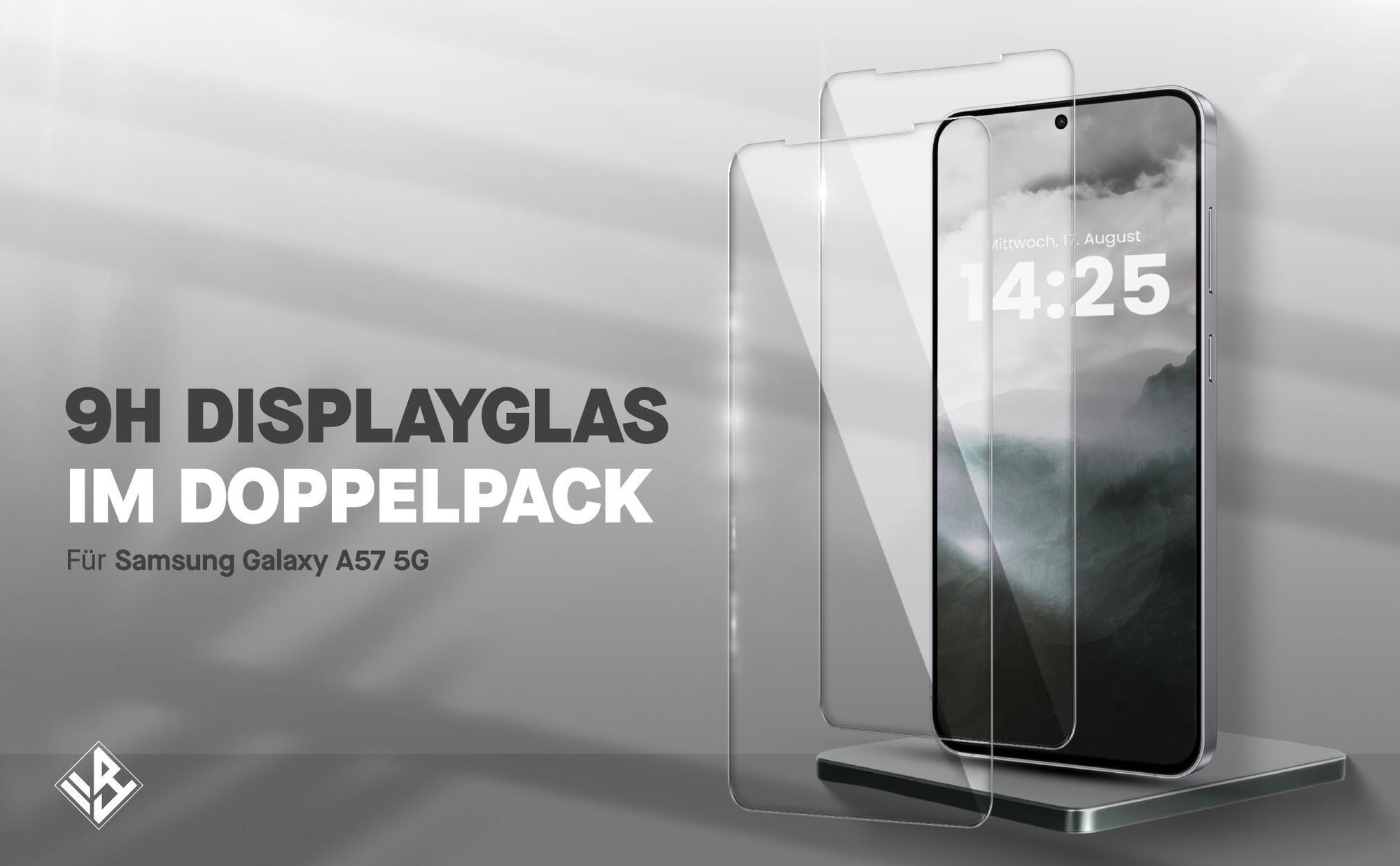 2er Set Displayglas für Samsung Galaxy A57 5G in 9H Härte