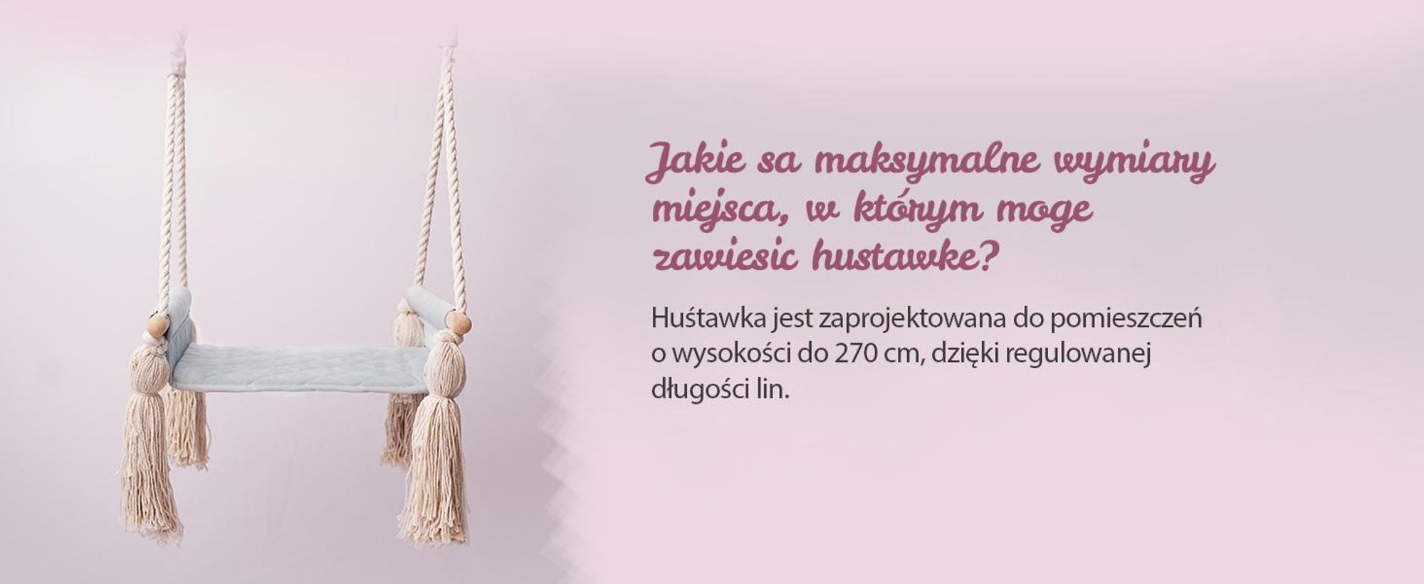Create for you® - Drewniana Huśtawka dla Dzieci z Liną Bawełnianą Bezpieczna - Bujak Dziecięcy, Siedzisko Indoor Miękki Materiał, z Regulacją Wysokości - Beż