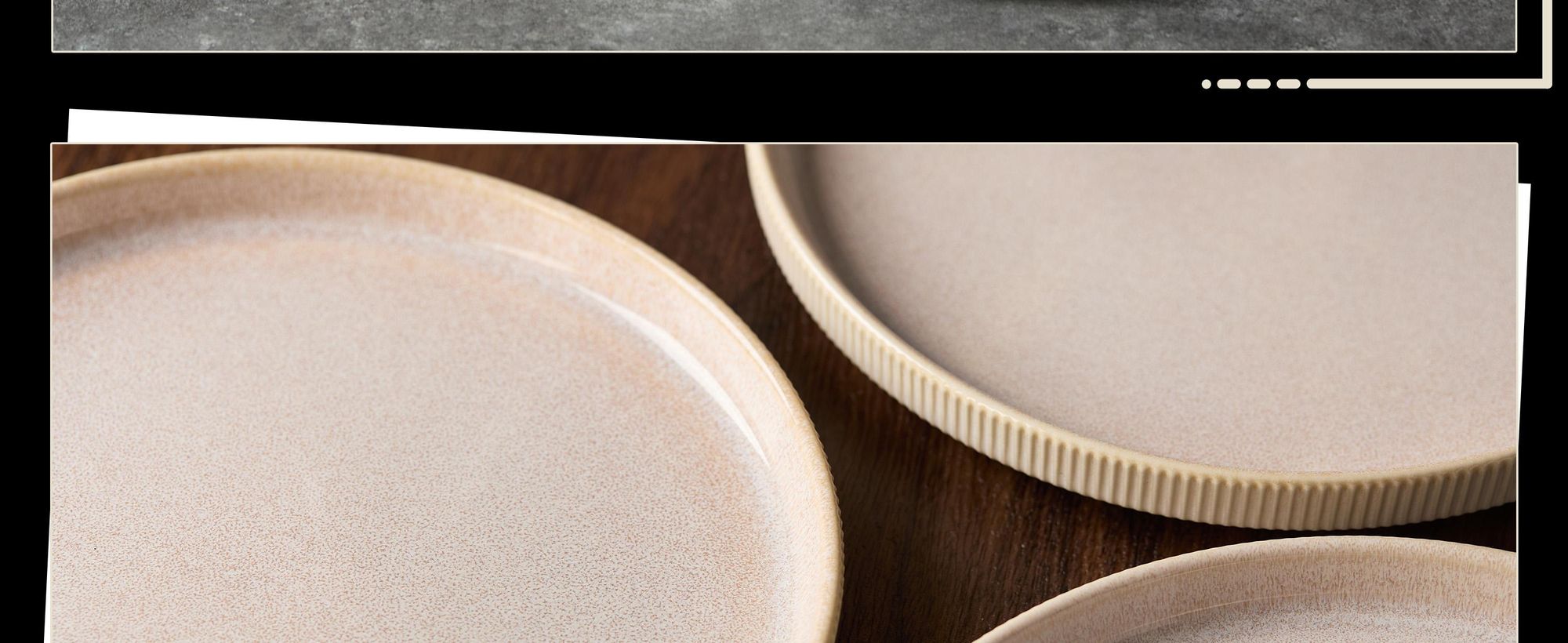 Teller set 6er Ø20 cm Keramik Speiseteller Dessertteller Pastateller Essteller für 6 Personen Flachteller set Mikrowellen- und Spülmaschinenfest