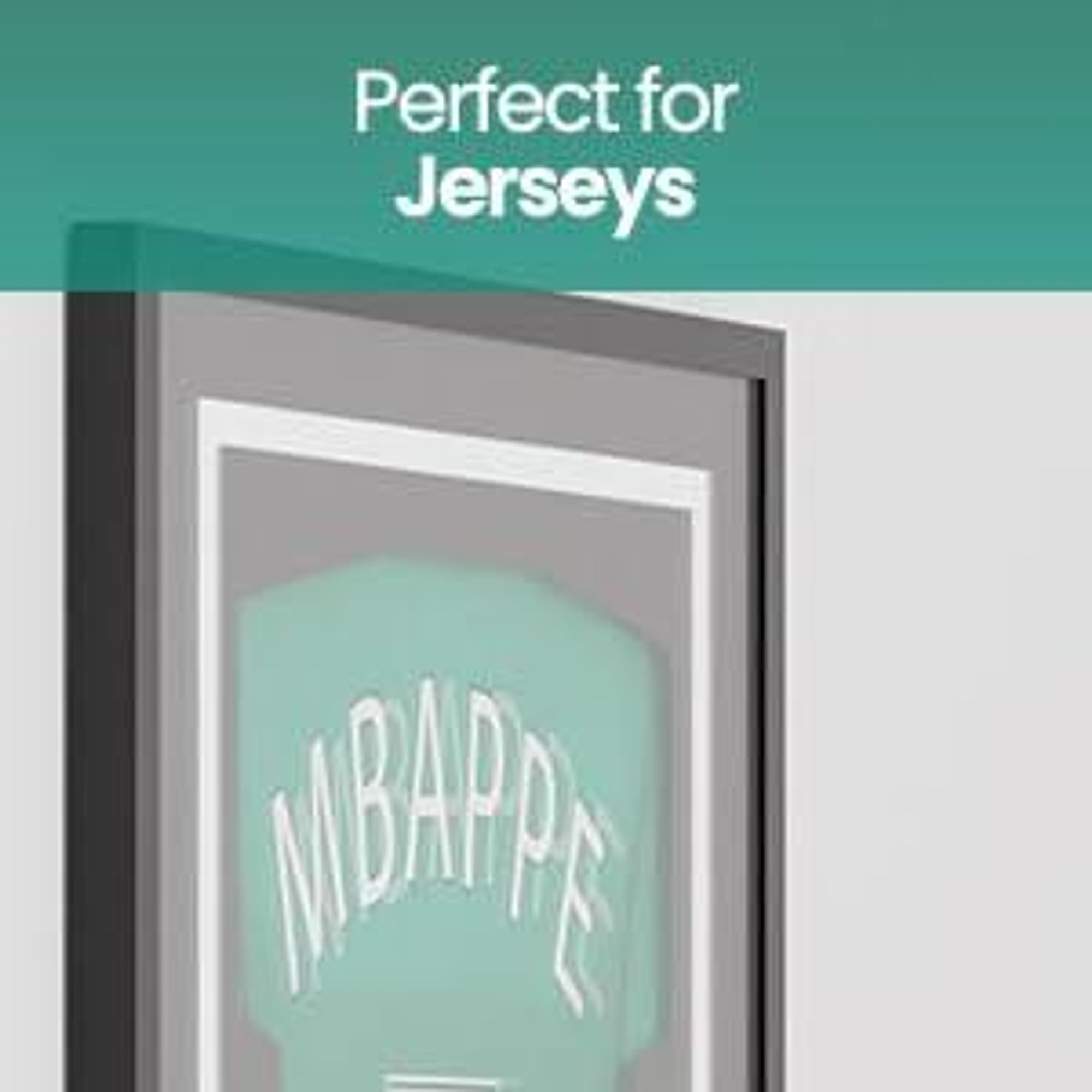 Avalo Objektrahmen Aluminium - Einrahmung Fußballtrikot - 3D Box Frame - 60x80 CM - Schwarz - Deep Frame - Trikot Einrahmung in Bilderrahmen
