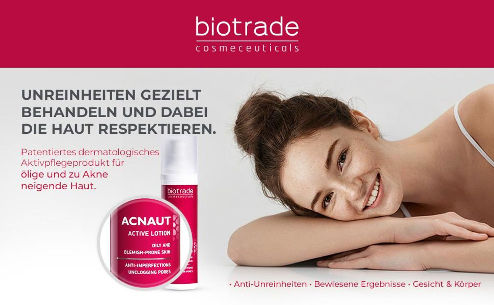 Biotrade Acnaut Active Lotion Beseitigt Komedonen Pickel
