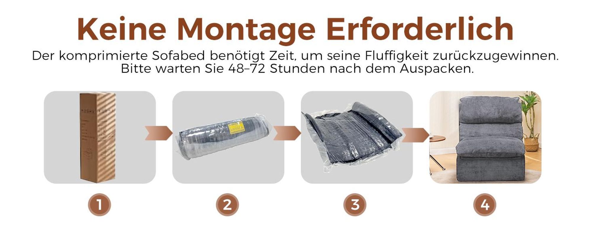 COMHOMA Sofa Relaxsessel TV-Sessel Fernsehsessel Ruhesessel mit tiefer Sitzfläche Einzelsofa Schaumstoffliege, Keine Montage, Grau