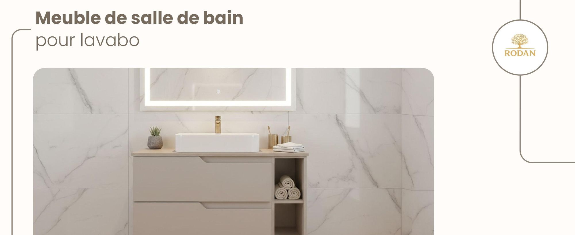 RODAN, meuble de salle de bain, armoire moderne, meuble sous vasque, meuble sous lavabo