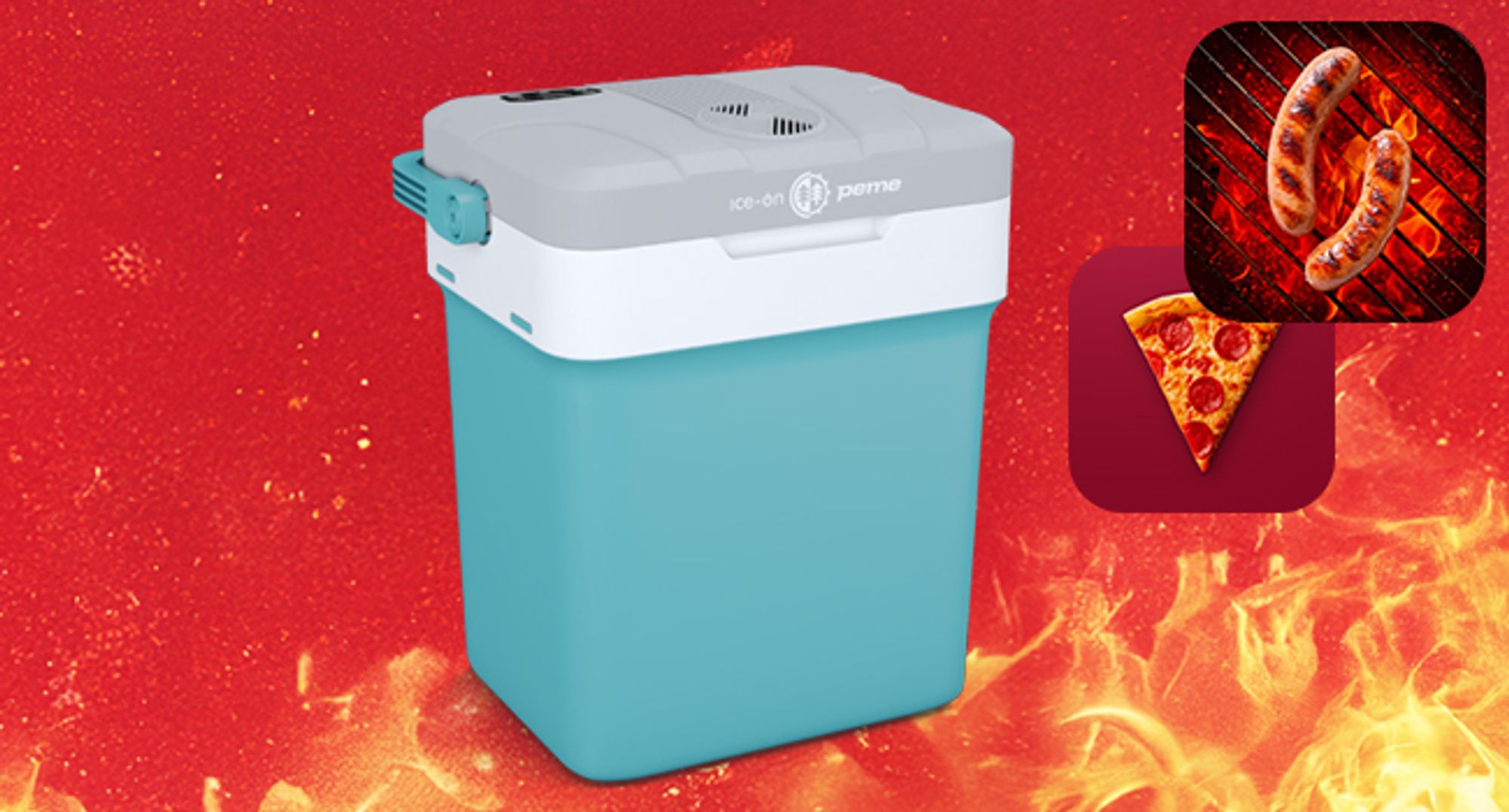 PEME Essential 26 L Elektrická chladiaca taška do auta – s napájaním zo zásuvky, termoelektrická chladiaca taška do auta, kempingová minichladnička, taška na udržiavanie teploty, USB, extrémne tichá