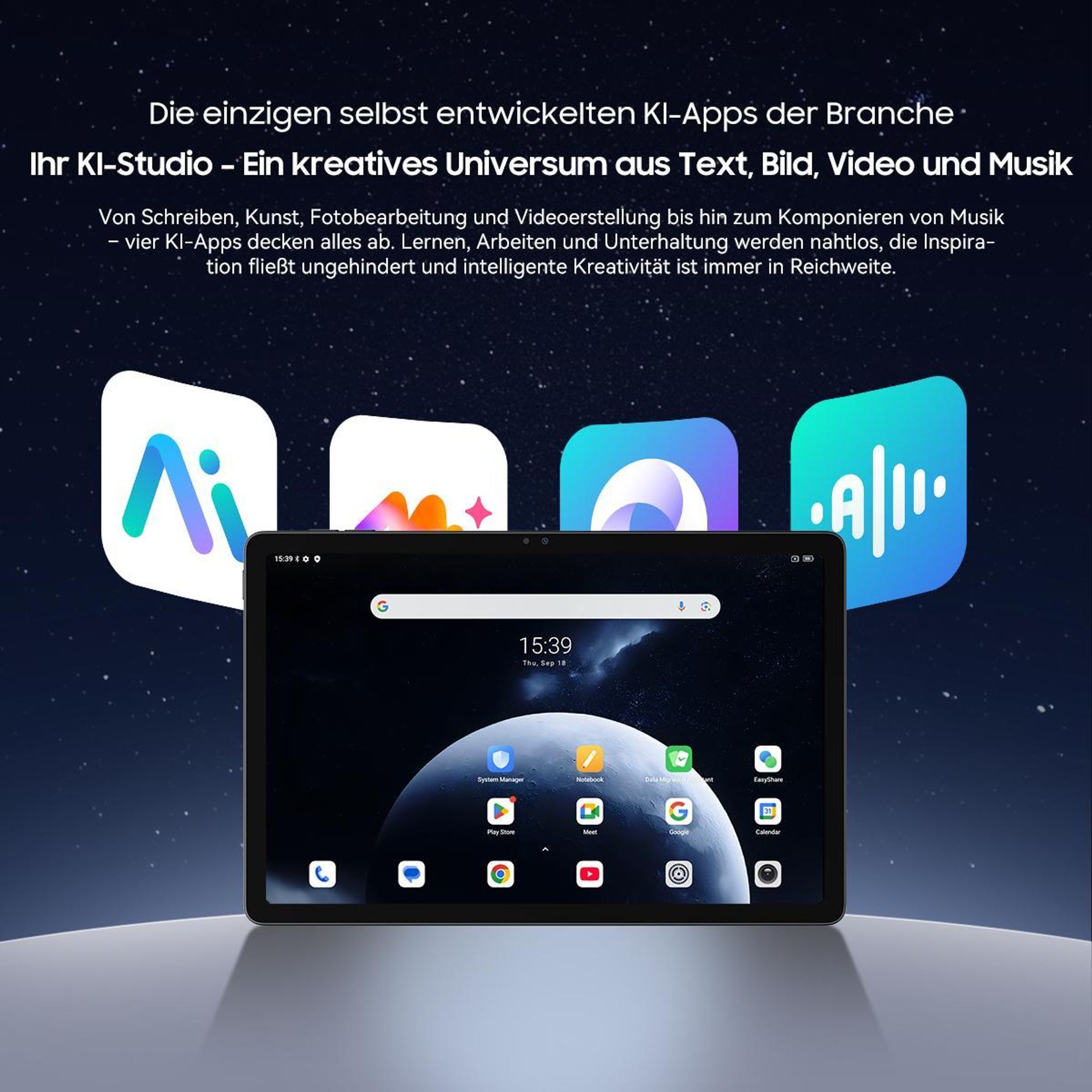 Blackview Zeno10 11“, Dual 5G SIM, 8800mAh, mit Camera, 24GB(8+16) RAM+128GB ROM, Android 15, mit Tastatur/Maus/Stift/Hülle usw.