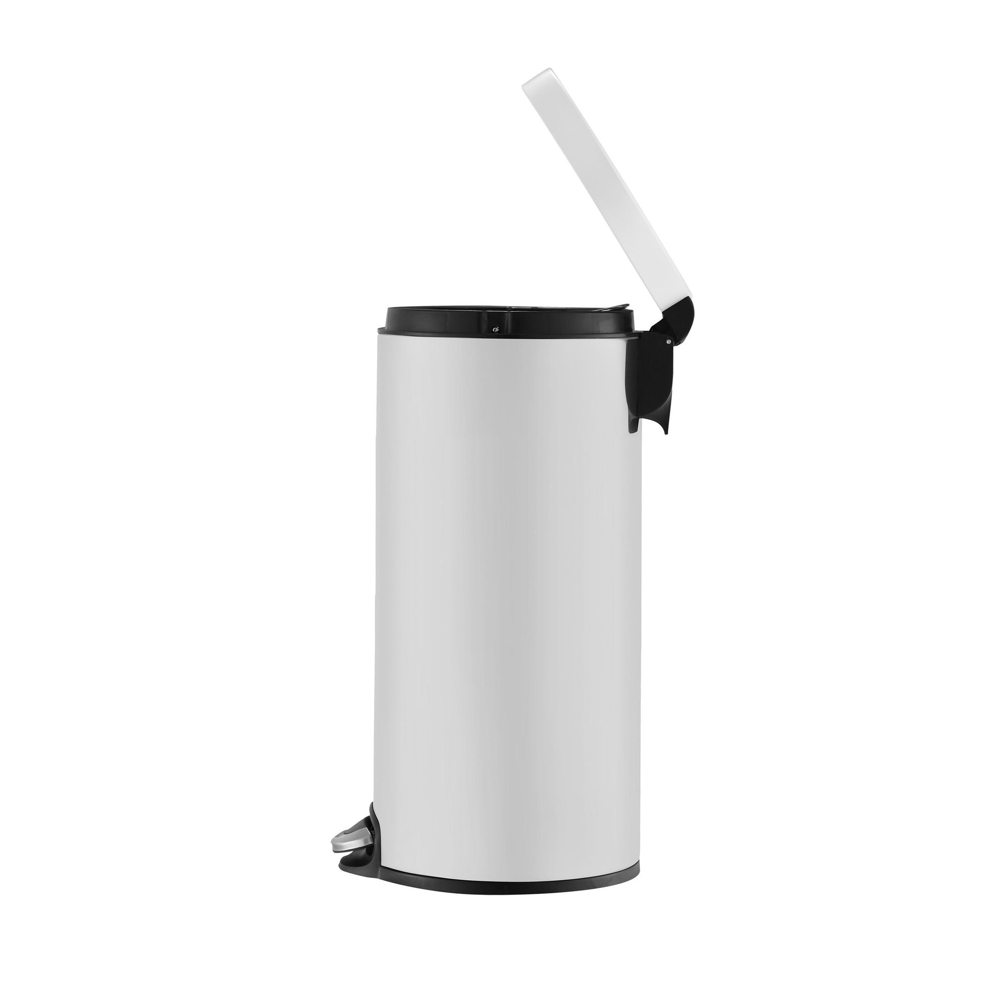 EKO - Serene Treteimer 30 Liter - Stainless steel Plastic - Weiß