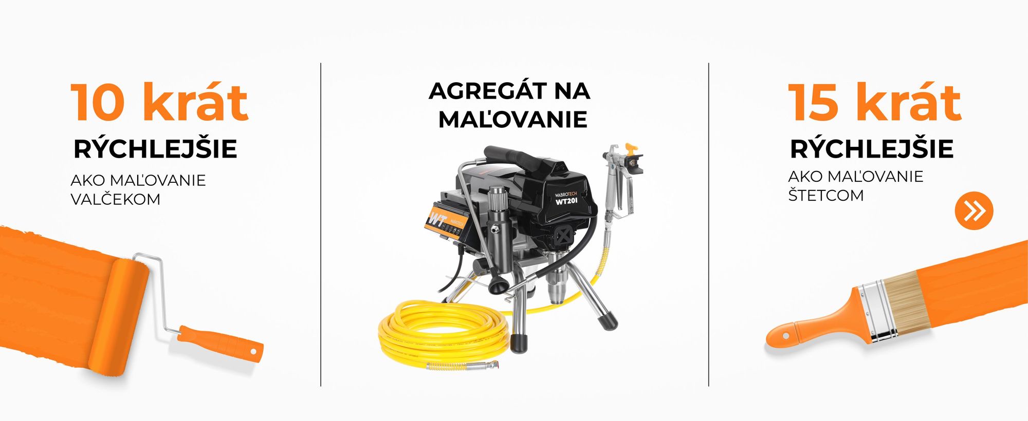 Vysokotlakový striekací systém Striekací systém 1100W 200 bar, 2 l/min, WT20i, bezvzduchový striekací systém, striekací systém WT20I