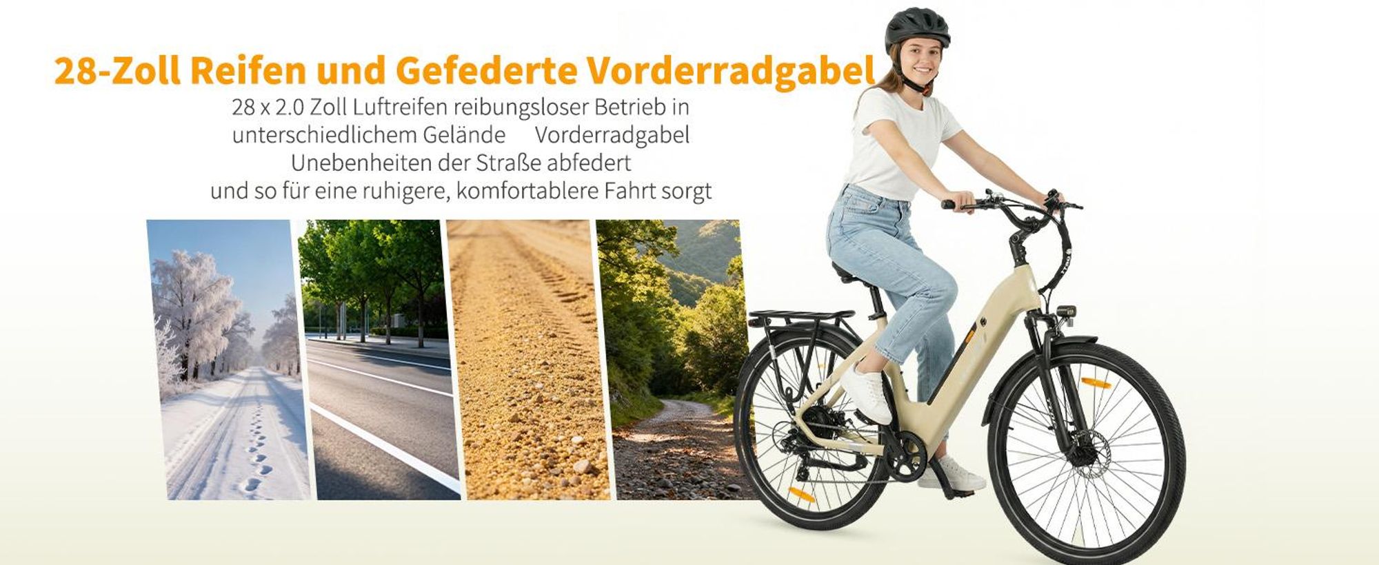 ttgo C3 SE 28 Zoll E-Bike für Erwachsene, Elektrofahrrad 250W Motor 36V 18Ah Akku, 80–120 km Reichweite, 25 km/h City ebike E-Hollandräder