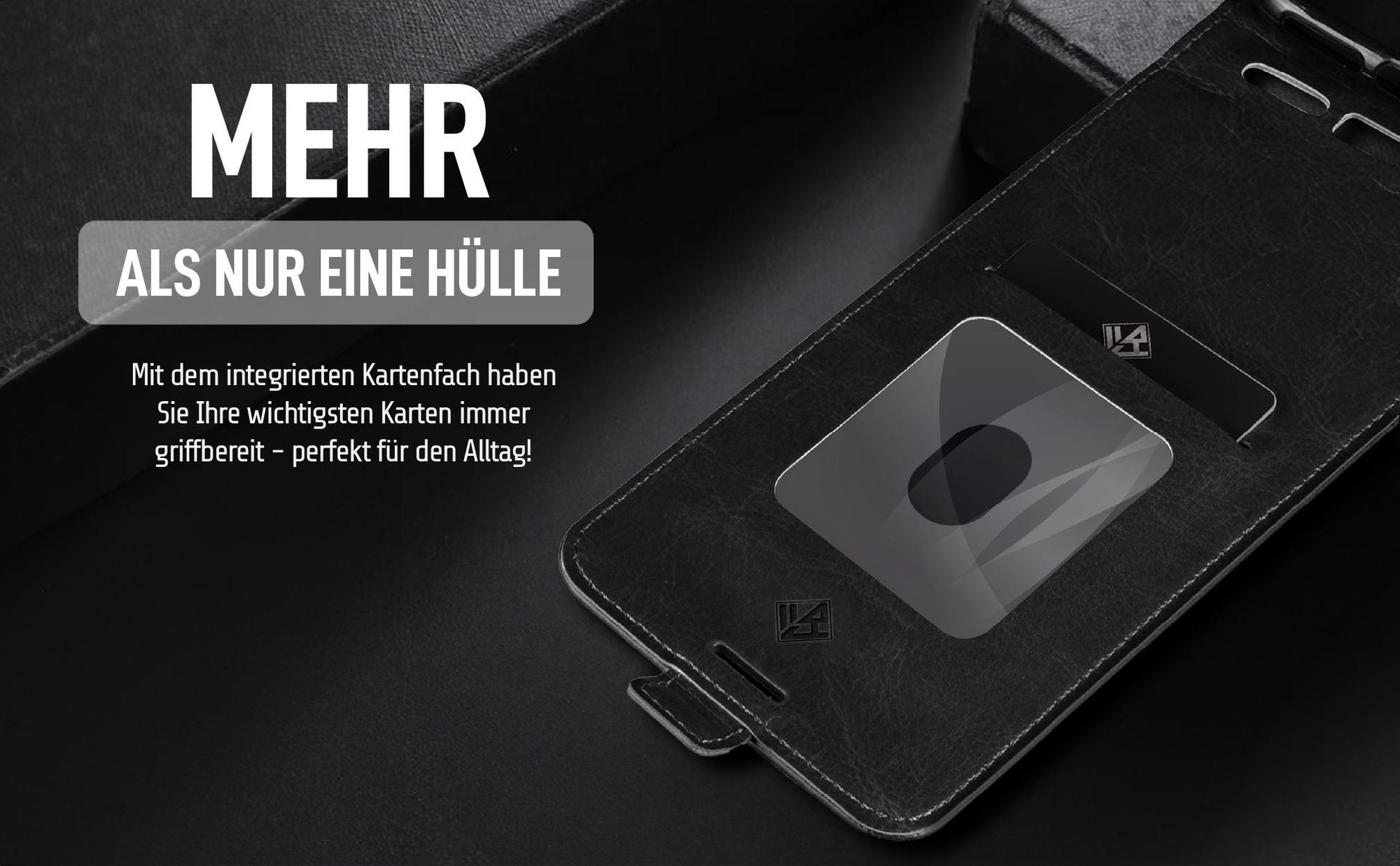 Handycase in Schwarz für Samsung Galaxy A16 / A16 5G mit Kartenfach