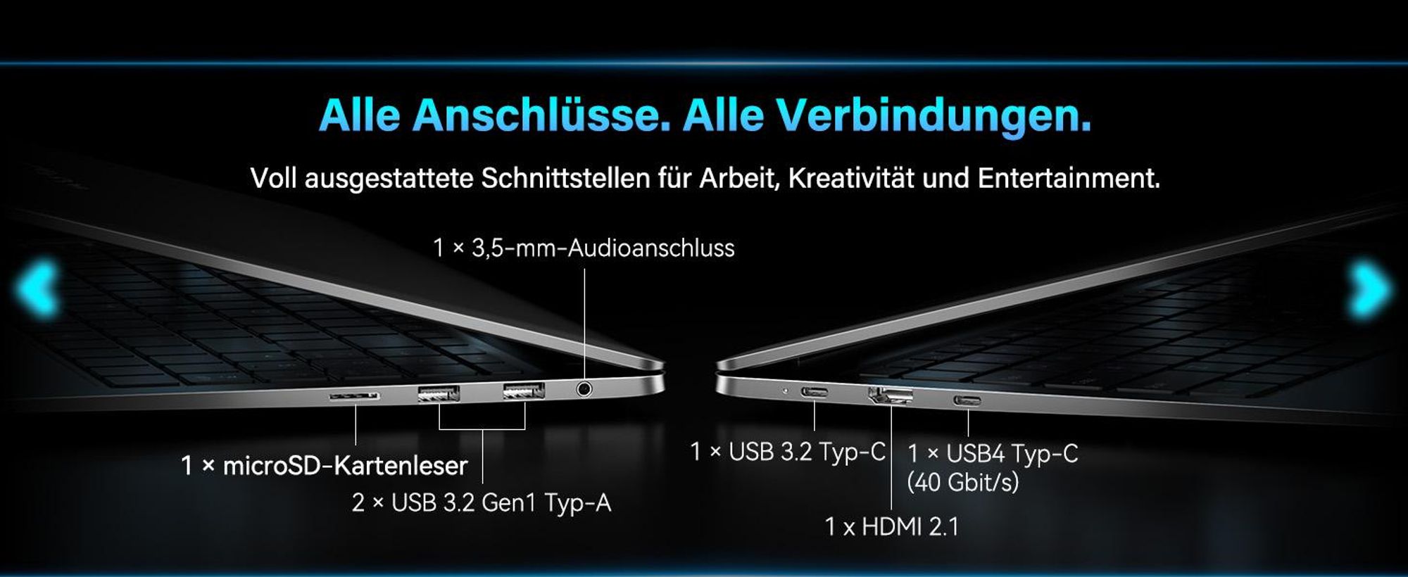 2026 GEEKOM GeekBook X16 Pro Laptop, 1299g Metallgehäuse, 16" 2.5K, IntelCore Ultra 9-185H, 32GB LPDDR5x7500MT/s, 2TBSSD, Ultradünn, Deutsche Tastatur