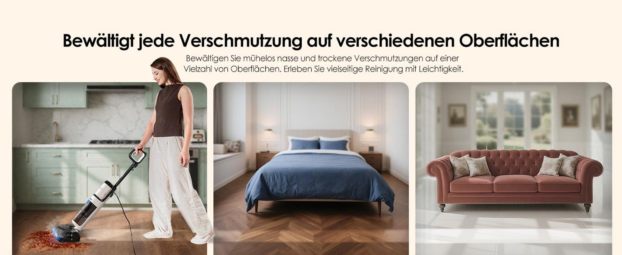Tineco FLOOR ONE S6 Stretch Steam Nass Trockensauger mit Kabel, 160℃ Dampfreiniger, BoostSteam, 180°Lay-Flat, Anti-Tangle, FlashDry Selbstreinigung