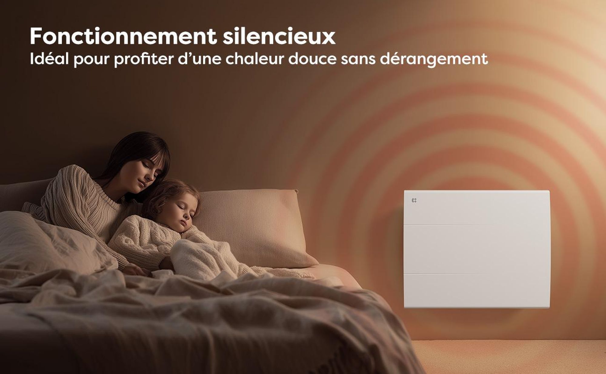 CIARRA Radiateur Électrique Fixé Inertie Sèche Céramique 1000W, pour Salle de Bain ou Chambre 10-15㎡ CBHT10E