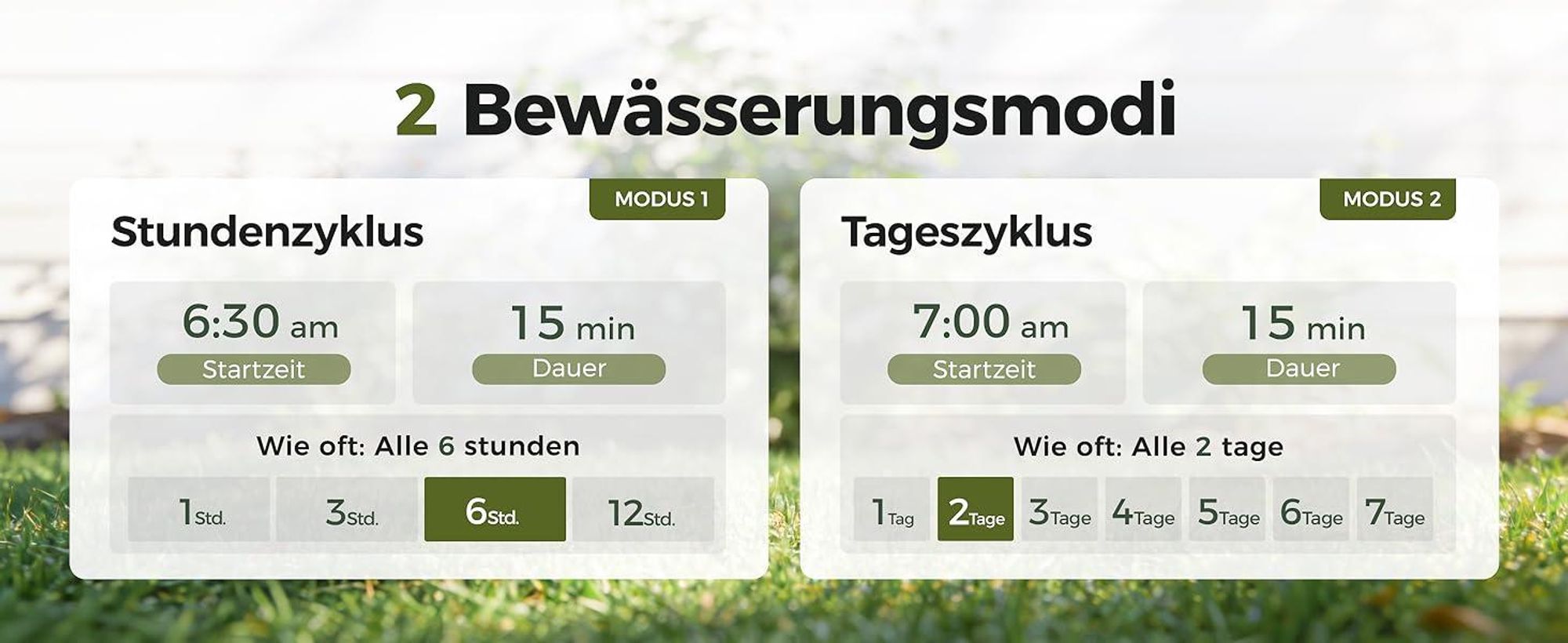 Diivoo IP67 Bewässerungscomputer LCD-Display Bewässerungsuhr mit Regenverzögerung Automatische & Manuelle Bewässerung