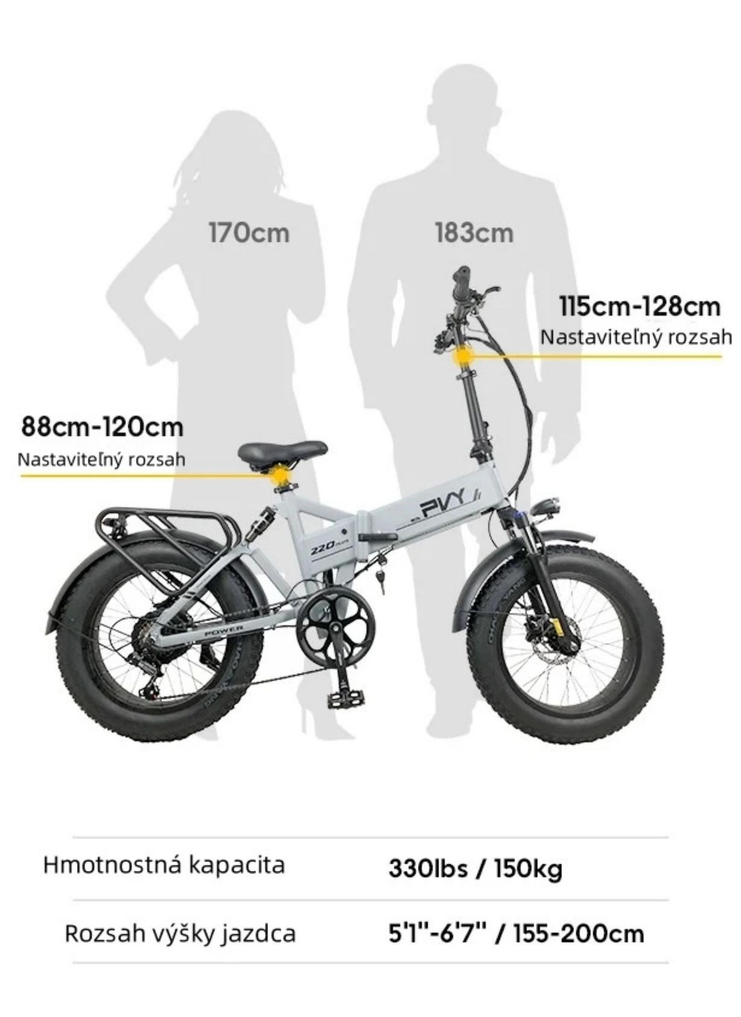 Elektrický bicykel PVY Z20 Plus 1000 - 250W motor 48V16.5AH batéria dojazd 120KM hydraulické kotúčové brzdy - béžová