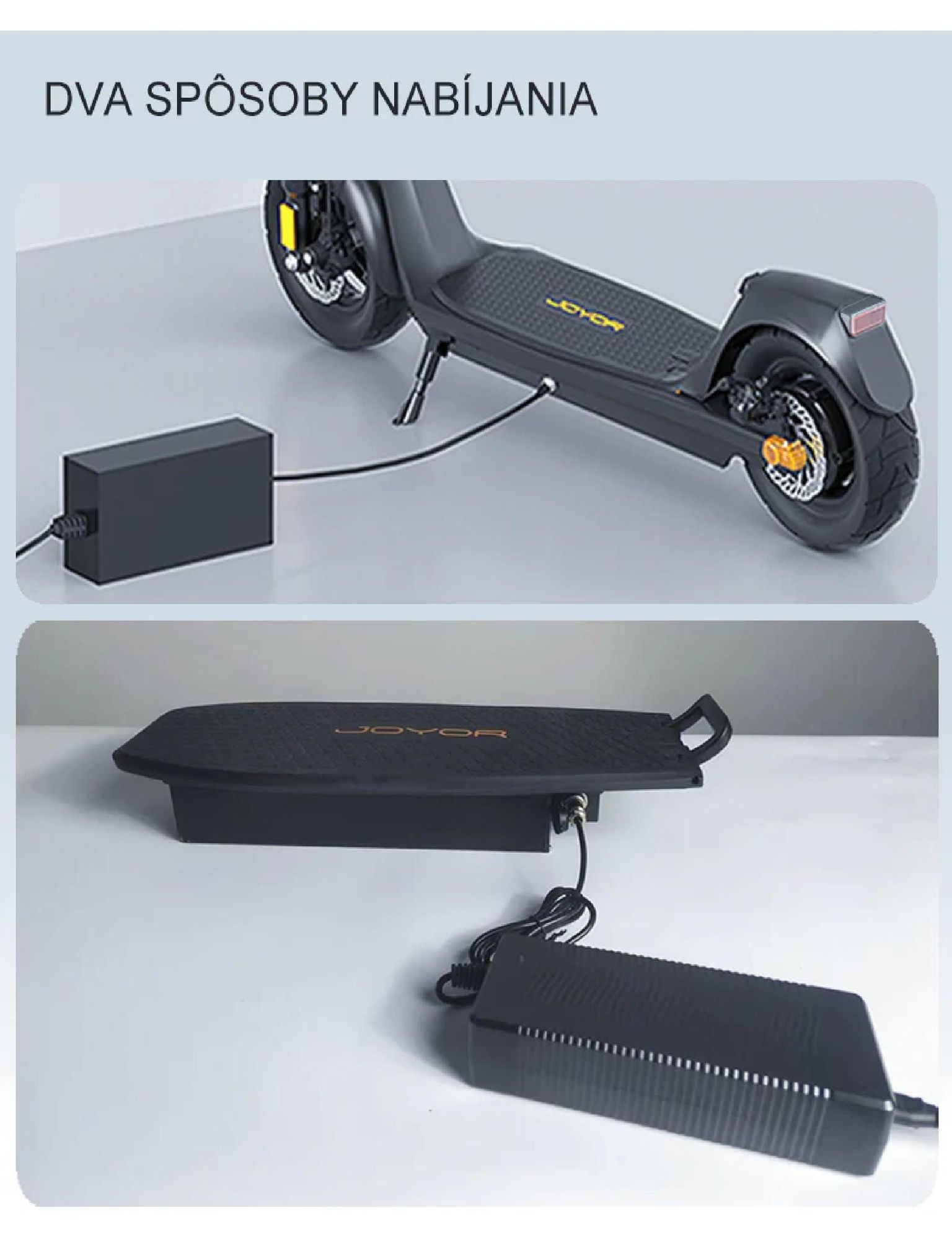 JOYOR C10E Certifikátom ABE Skladateľný Elektrický kolobežka - 500W Motor 48V10.4AH Batéria 10-palcové Pneumatiky - Čierna