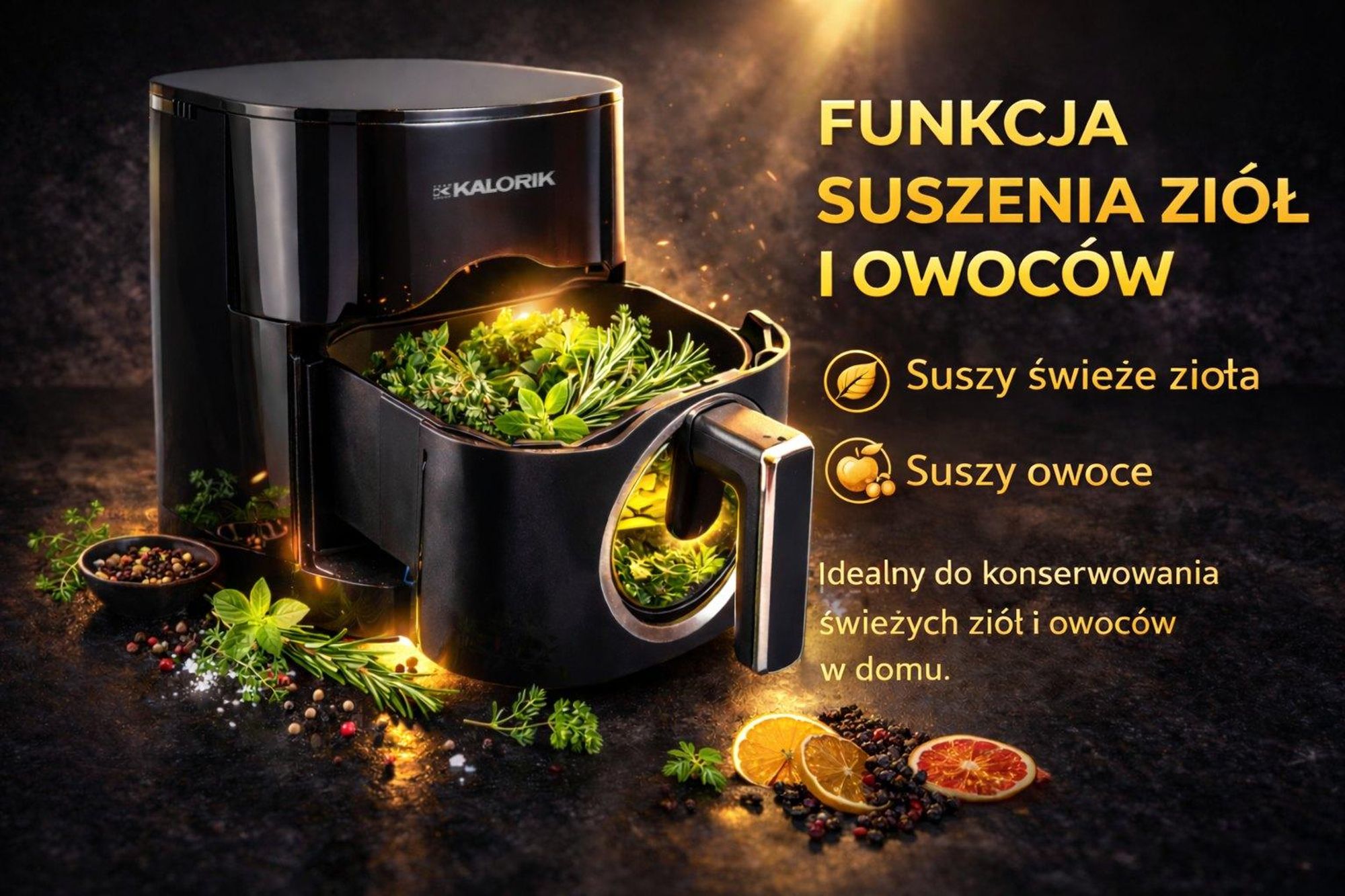 Frytkownica Beztłuszczowa 2000W 2 Grzałki 6L Frytownica Na Gorące Powietrze Funkcja Suszenia Okienko Podglądu Kalorii Frytownica Powietrzna