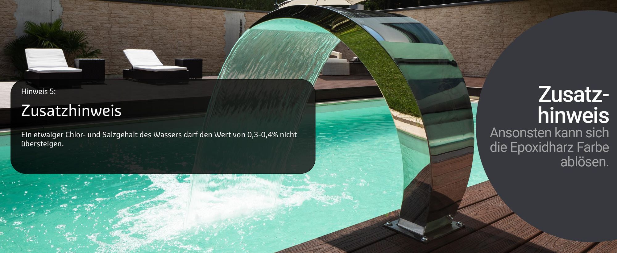 WO-WE 2K Schwimmbadfarbe SL450 Zusatzhinweis