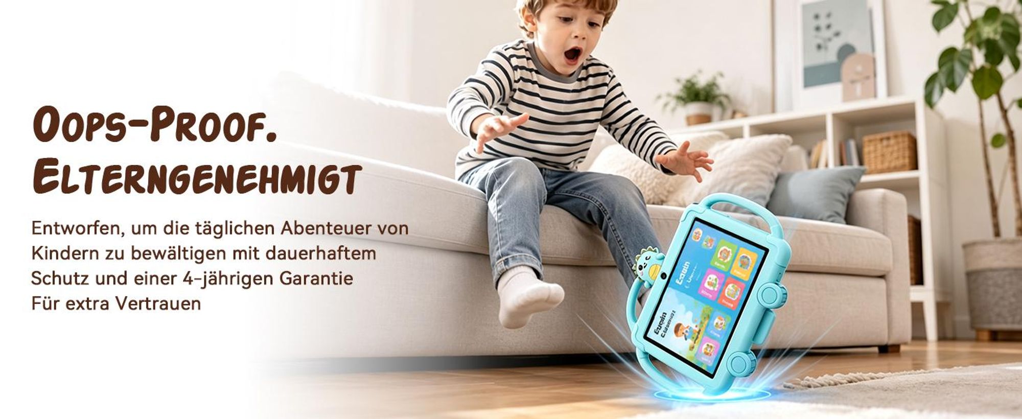 VerkfulPc-Tabwee Tablet K8 für Kinder, 6(4+2)+32 GB, mit iWawa Kindersicherung and mit Kindgerechte Hülle