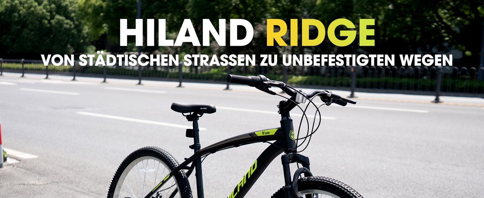 Hiland 26 Zoll Mountainbike, 18 Gang Herren und Damen MTB mit Doppelte Scheibenbremsen, Federgabel, Fender, MTB für Männer und Frauen