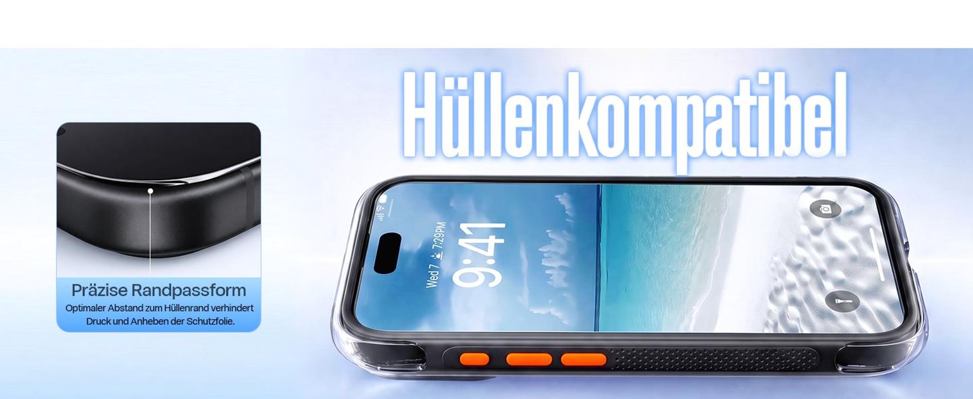TORRAS OrigArmor für iPhone 18 Pro AR Panzerglas Schutzfolie 3D Blendfrei 9H 1Stück 3D Perfekte Passform Vollabdeckung Auto-Montage