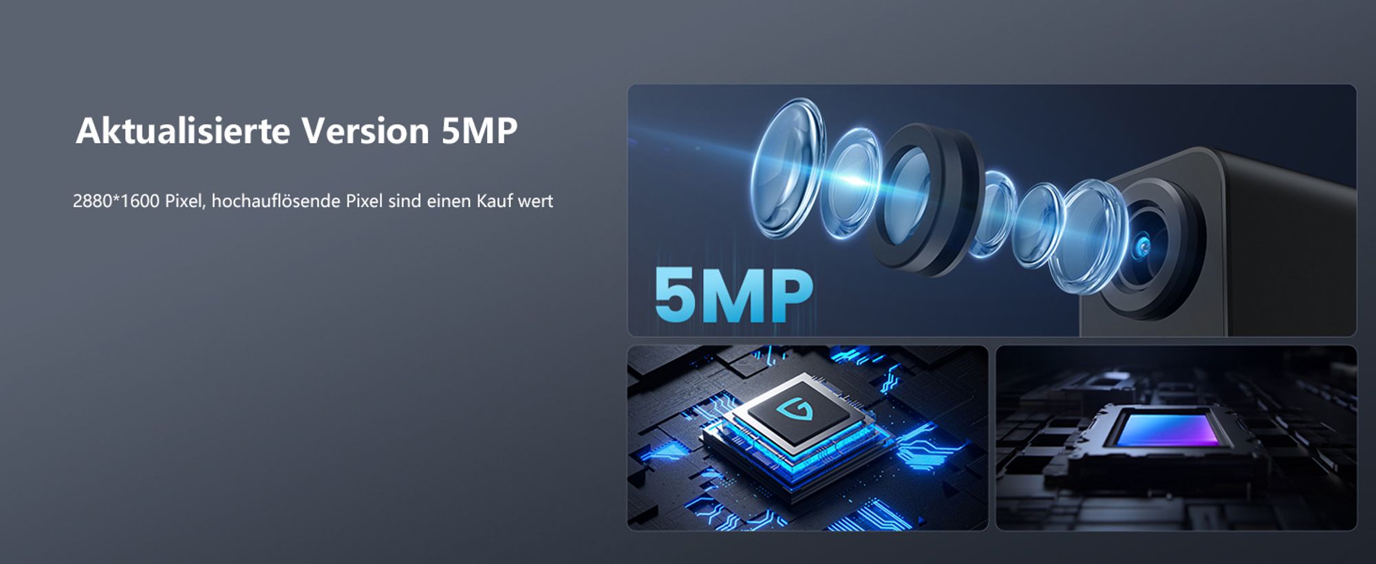 ieGeek 2K dohledová kamera venkovní baterie, IP kamera wifi barevné noční vidění s PIR, 32GB