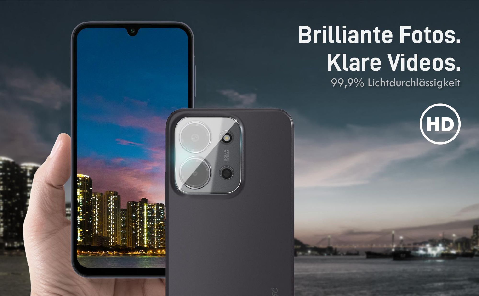 Brilliante Bildqualität mit dem Xiaomi Redmi 15C dank 99,9% Lichtdurchlässigkeit