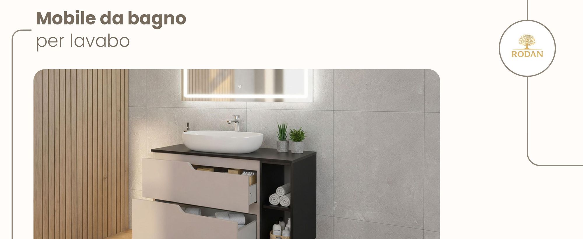 RODAN, mobile bagno, mobile sotto lavabo, mobile bagno moderno, mobili per il bagno