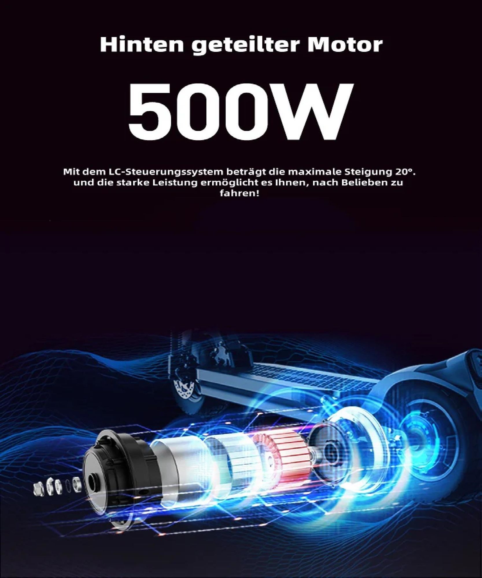 Elektroroller JOYOR Y6-S - 48V18AH Batterie 60KM Reichweite Scheibenbremsen - Schwarz