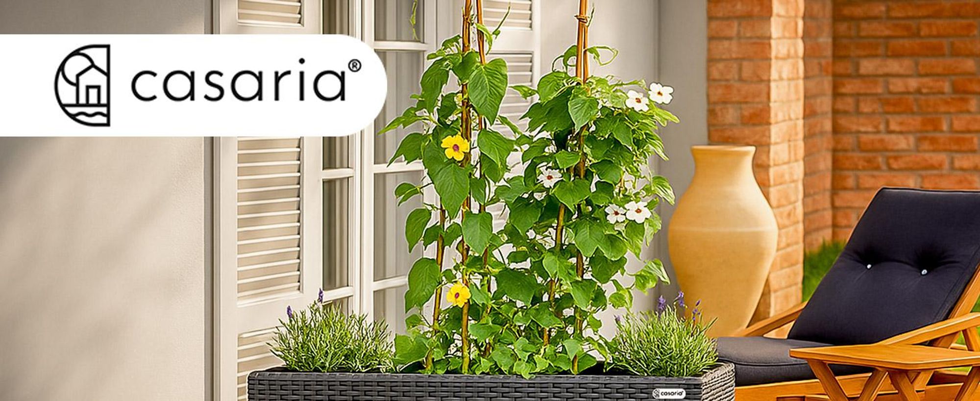 CASARIA Blumenkasten 4 Innentöpfe