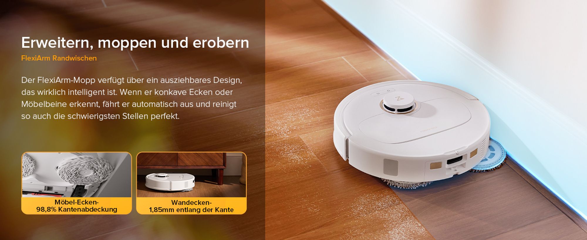 Roborock Qrevo S5V Staubsauger Roboter 12.000 Pa (Upgrade von S7 Pro Ultra), Zero-Tangle System, Multifunktions-Dock,PreciSense-LiDAR-Navigation, Weiß