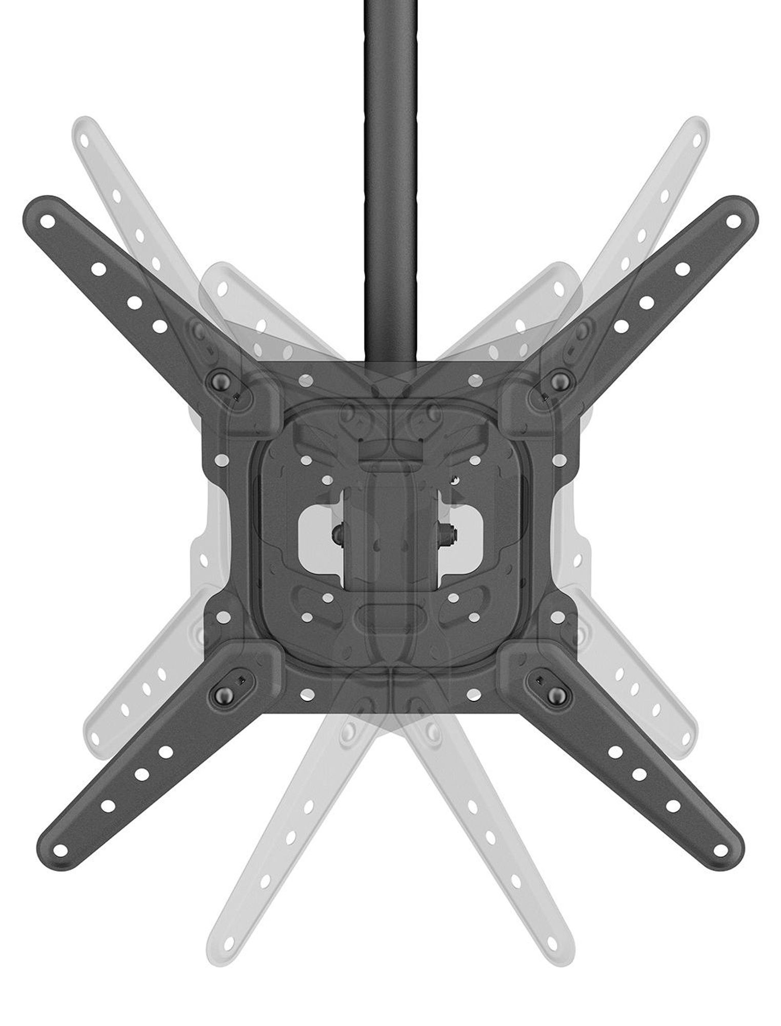 Maclean TV-Deckenhalterung max. Tragkraft 35 kg 23–55" max. VESA 400 × 400 MC-174