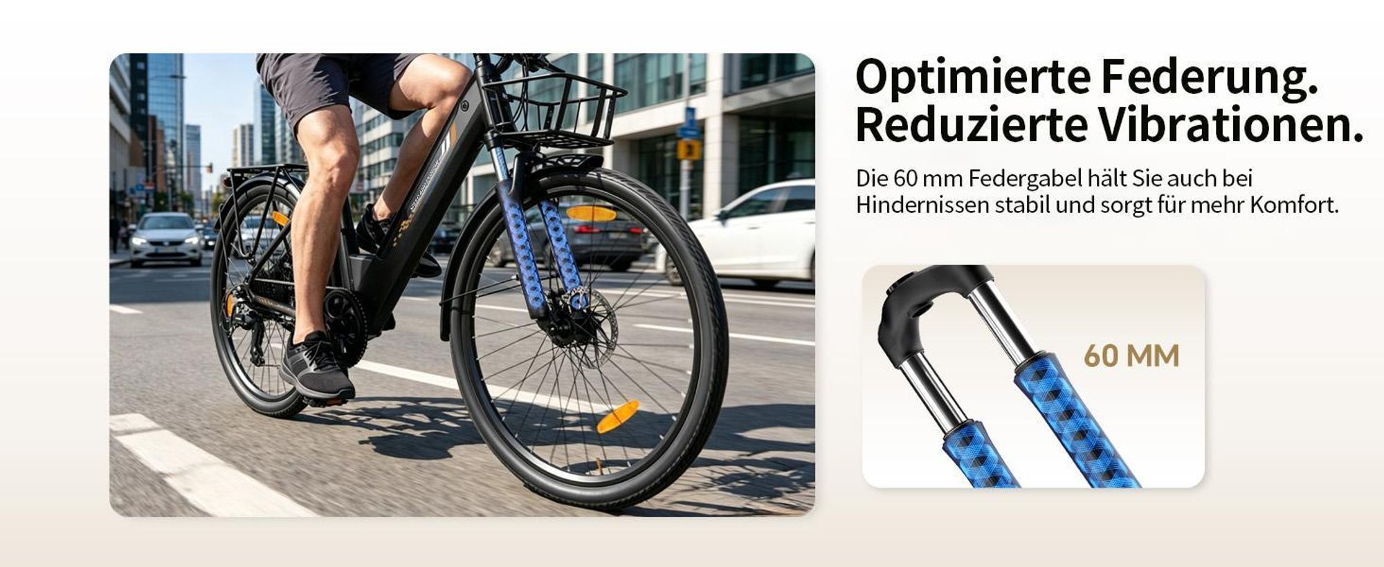 Runetic Ebike, City e-bikes & Dutch e-bikes, 250W Motor, herausnehmbarer 36V 13Ah Akku, bis zu 100 km Reichweite, 7 Gänge, 25 km/h - Grün