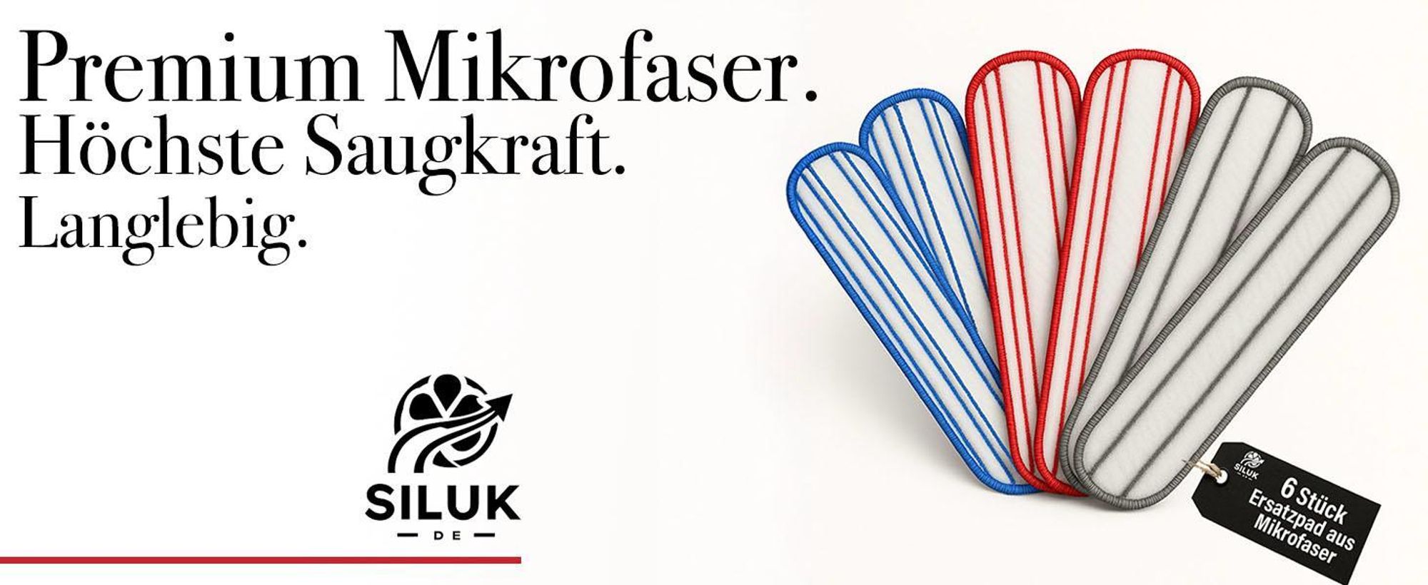 6x Premium Mikrofaser Wischpads Ersatzbezüge für H2Pro Bodenwischer – Extra Hochwertig, Waschbar, Extrem Langlebig, Schonend & Geeignet für alle Böden
