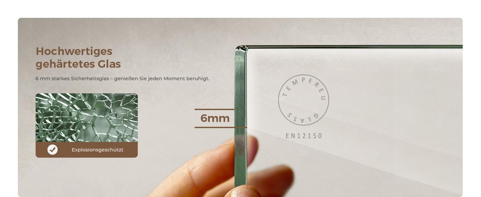 S'AFIELINA Badewannenaufsätze 130 x 140 cm 3 Stück Faltbare Duschabtrennung aus 6mm ESG Clear NANO Beschichtung ESG-Sicherheitsglas