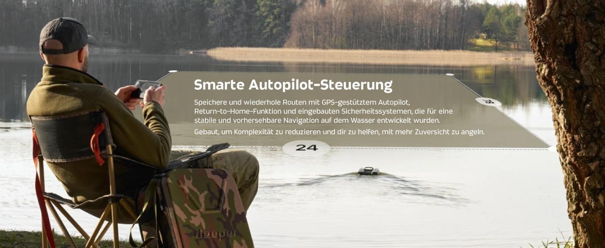 Deeper SPARK Futterboot mit CHIRP Sonar & GPS-Autopilot – smartes Angelboot für Karpfenangler