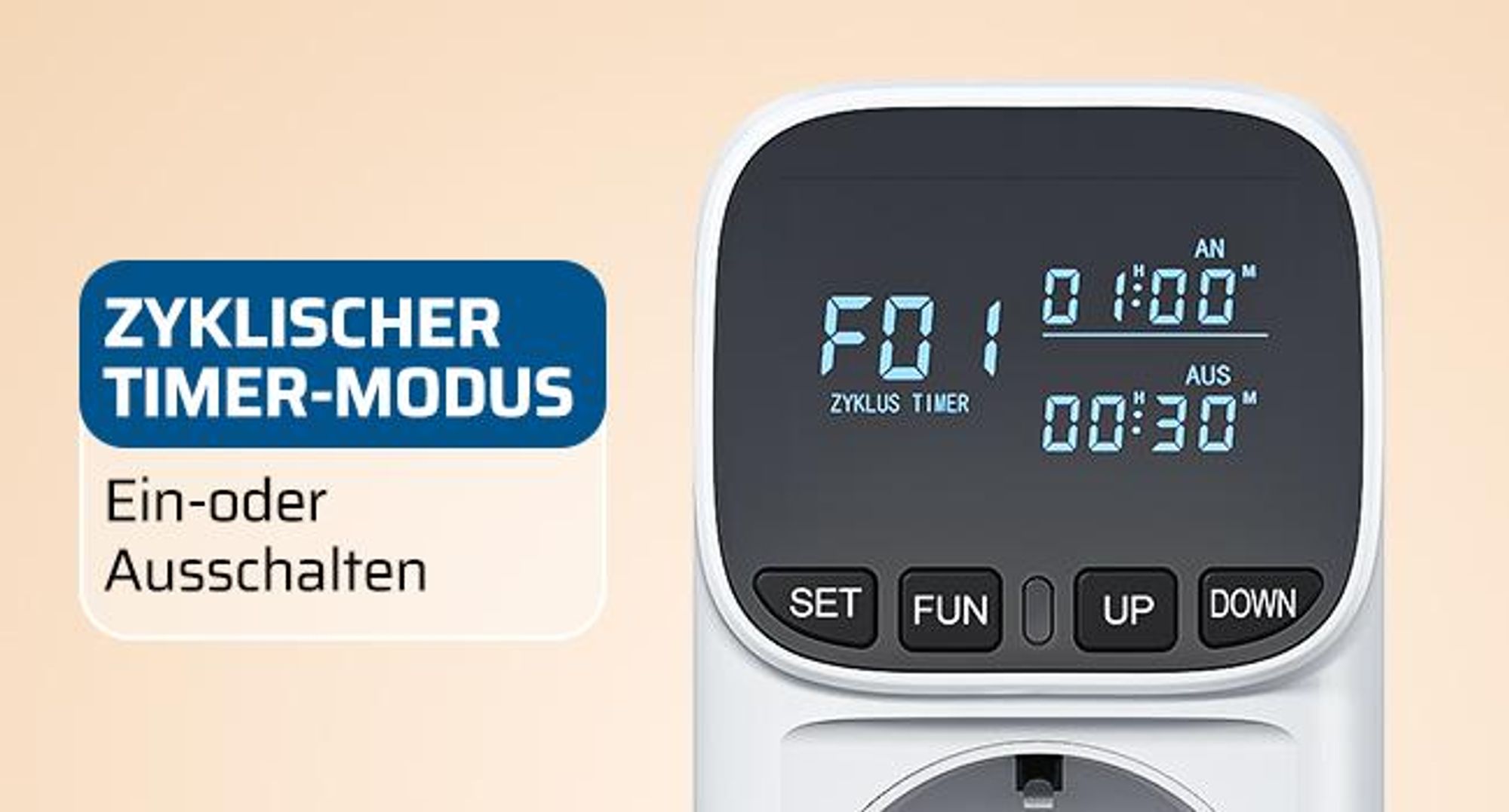 DEWENWILS Thermostat Steckdose, Temperaturregler mit LCD Display, Digitale Thermostat