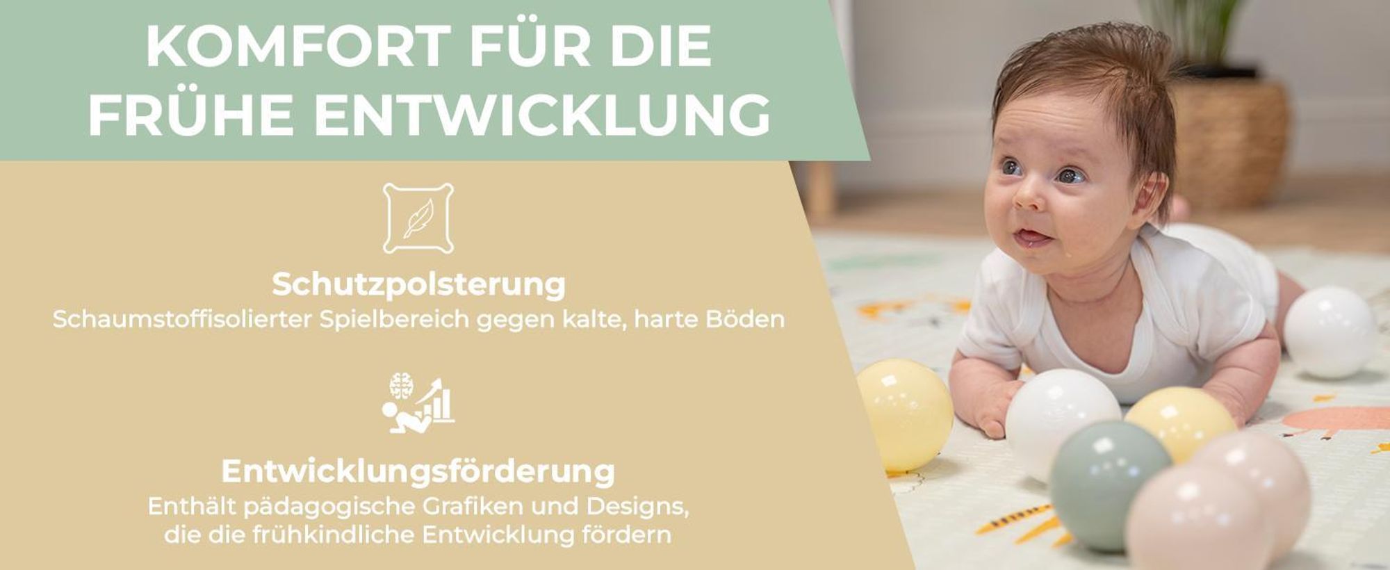 KiddyMoon Spielmatte Babymatte Zweiseitige Krabbelmatte Matte Schaumstoffmatte Für Kinder Kindermatte Kindgerechte Muster Spielplatz Entwicklung Bequemer Ideal Für Drinnen Und Draußen 150X200x1cm, Gra