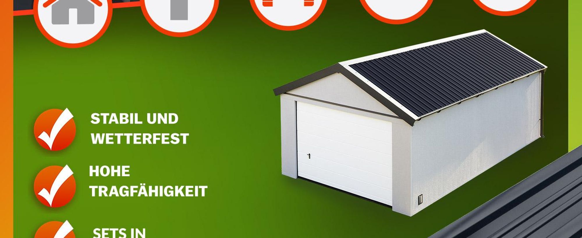 GARDEBRUK® 28x Trapezblech