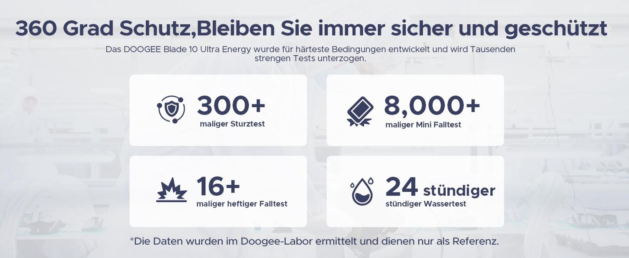 DOOGEE Blade10 Ultra Energy Outdoor Smartphone Handy, Android 16, IP68/IP69K, 6,56" 90Hz, 6150mAh, 36+128GB, 64MP, NFC, Fingerabdruck, ohne Vertrag