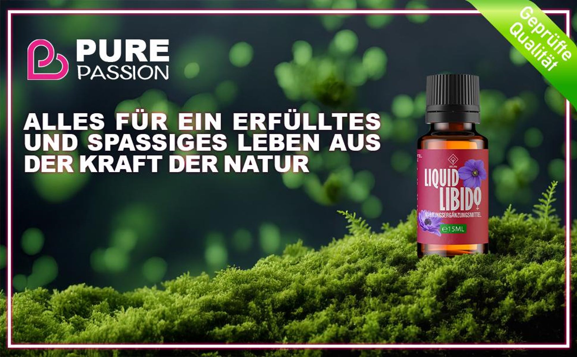 Enolenia® Libido Liquid –  gesteigerte Libido - mehr Lust und Energie bei Frauen – Steigert sexuelle Erregung und Verlangen - für die Frau