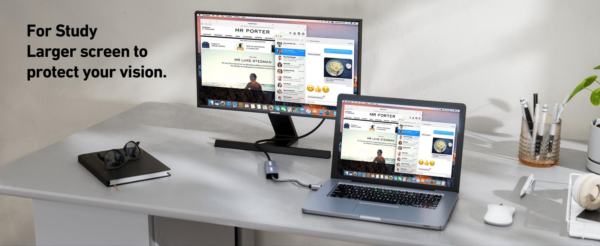 BENFEI Kabeladapter 4K 30Hz Mini DisplayPort zu HDMI Adapter