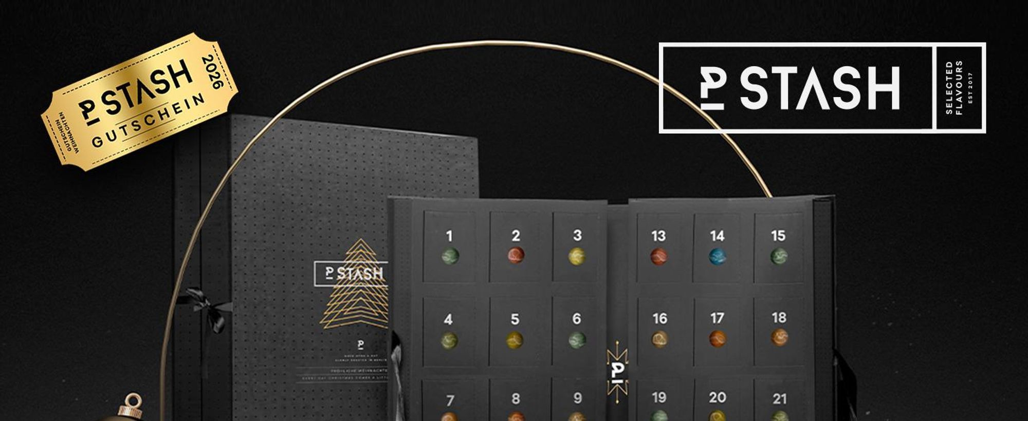 P-Stash Adventskalender 2026 Weihnachtskalender mit Nüssen und Schokolade - Pistazien, Mandeln, Haselnüsse, Erdnüsse uvm. - Nussmischung handgeröstet