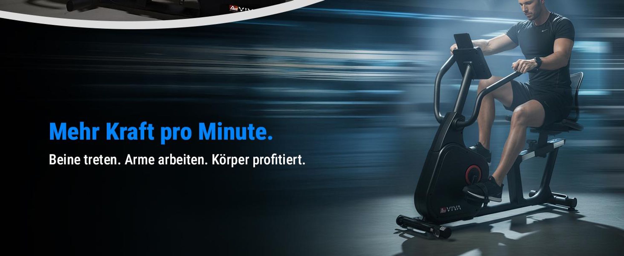 Liegeergometer AsVIVA R7 Heimtrainer Ergometer mit 18 kg Schwungmasse 24 Stufen Bluetooth leise gelenkschonend für Zuhause