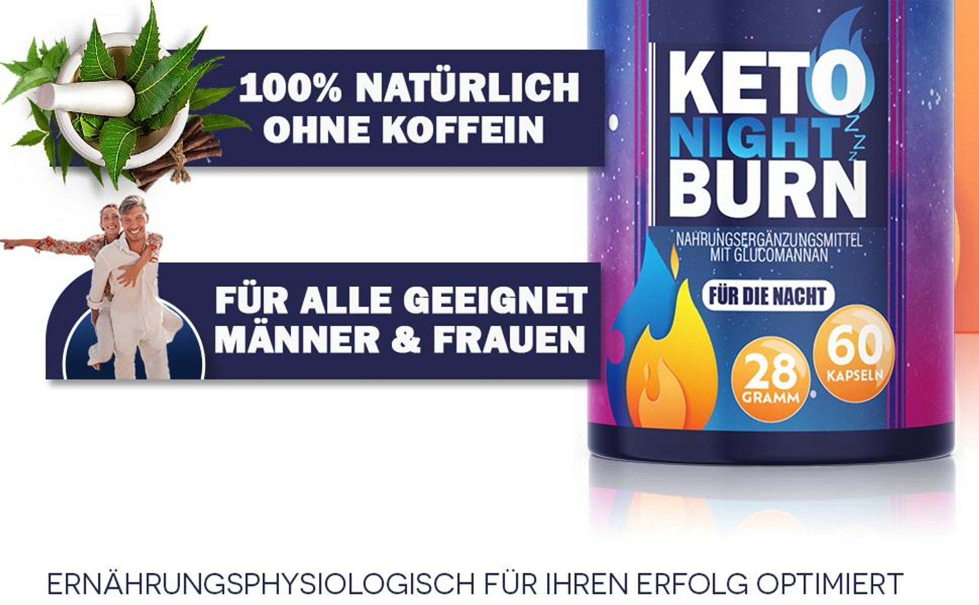 Enolenia® Keto Night Burn | Stoffwechsel & Fеttverbrennung - Garcinia Cambogia, L-Carnitin, Melatonin, Ashwagandha, Cholin – Body Workout