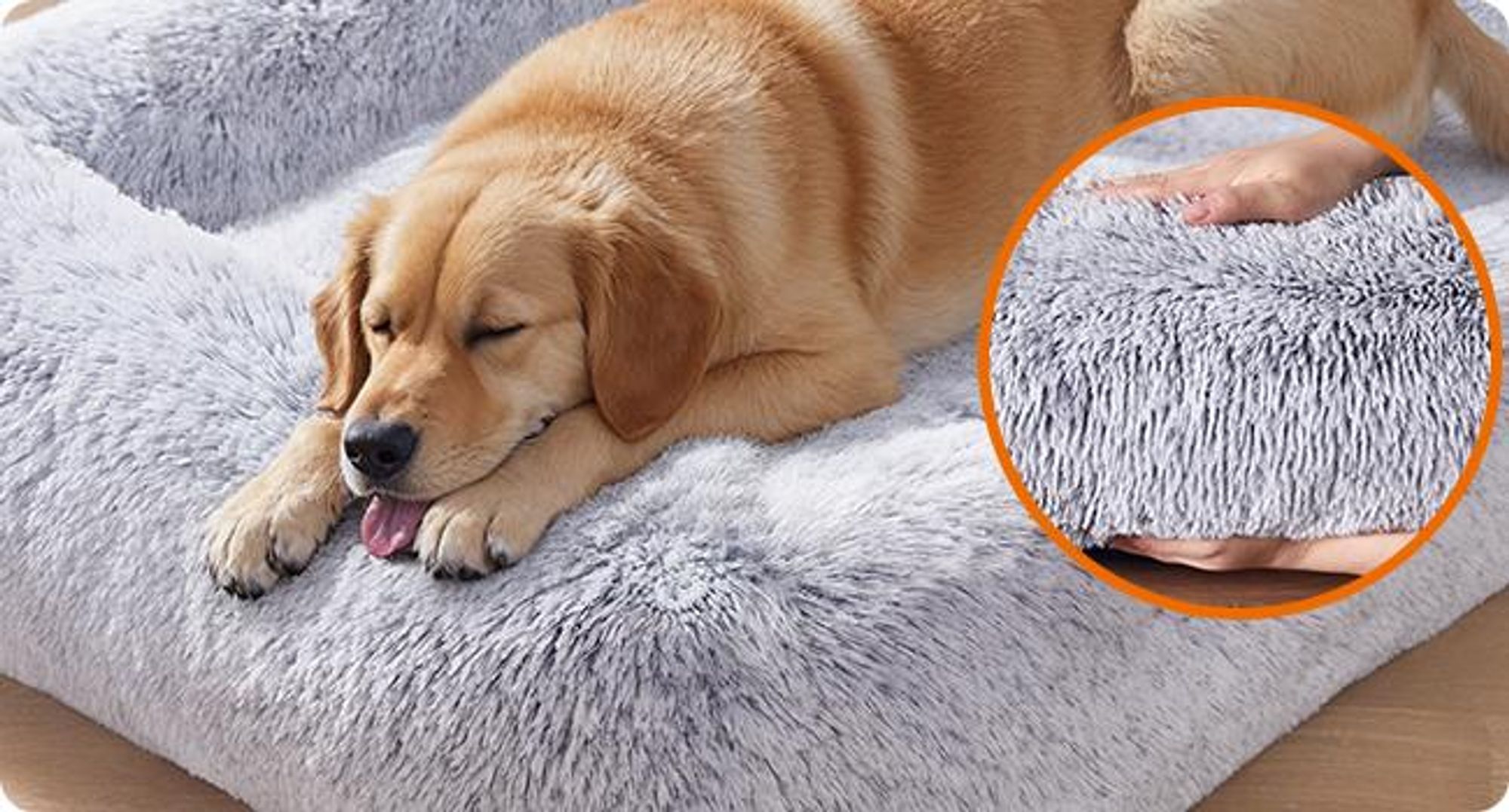 Feandrea Hundebett,Hundekissen,XL Hundesofa,Bezug abnehmbar maschinenwaschbar