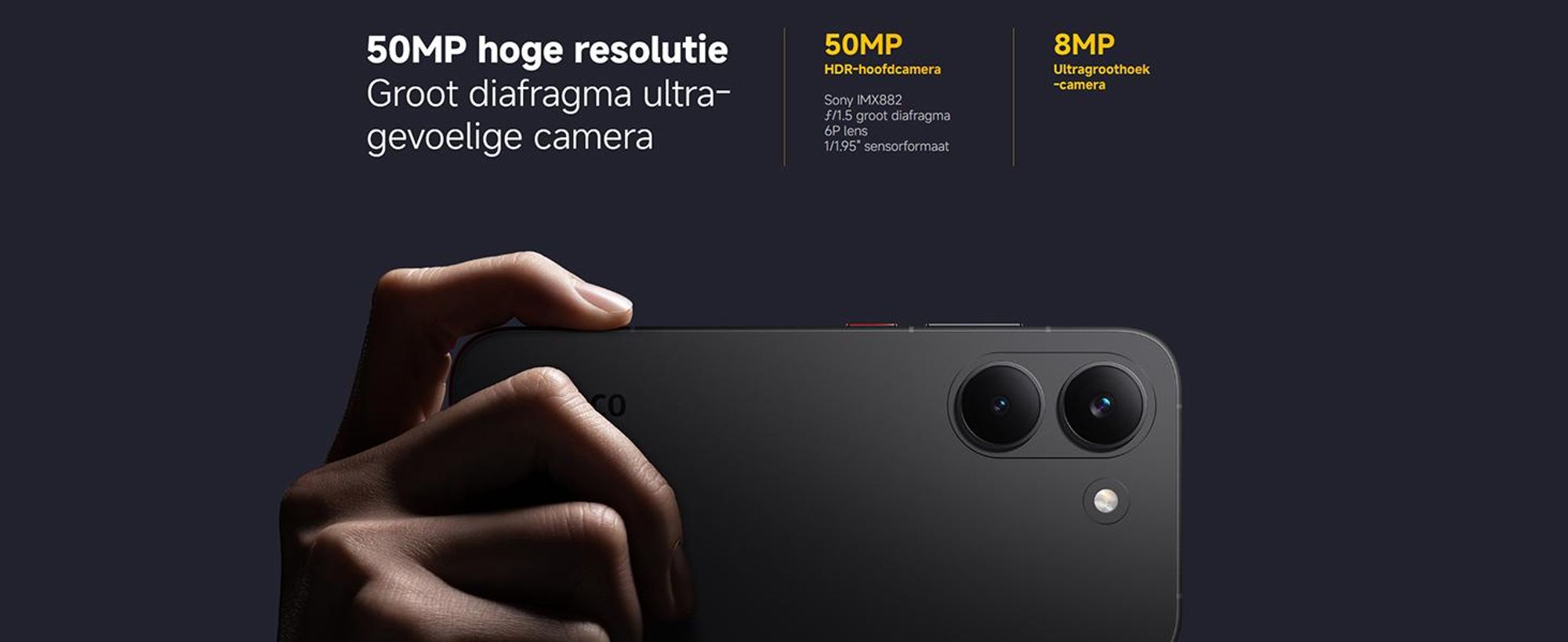 POCO X8 Pro, 16,7 cm (6,59 inch), 2756 x 1268 pixels, 12 GB RAM, 512 GB opslag, 50 MP camera, groen