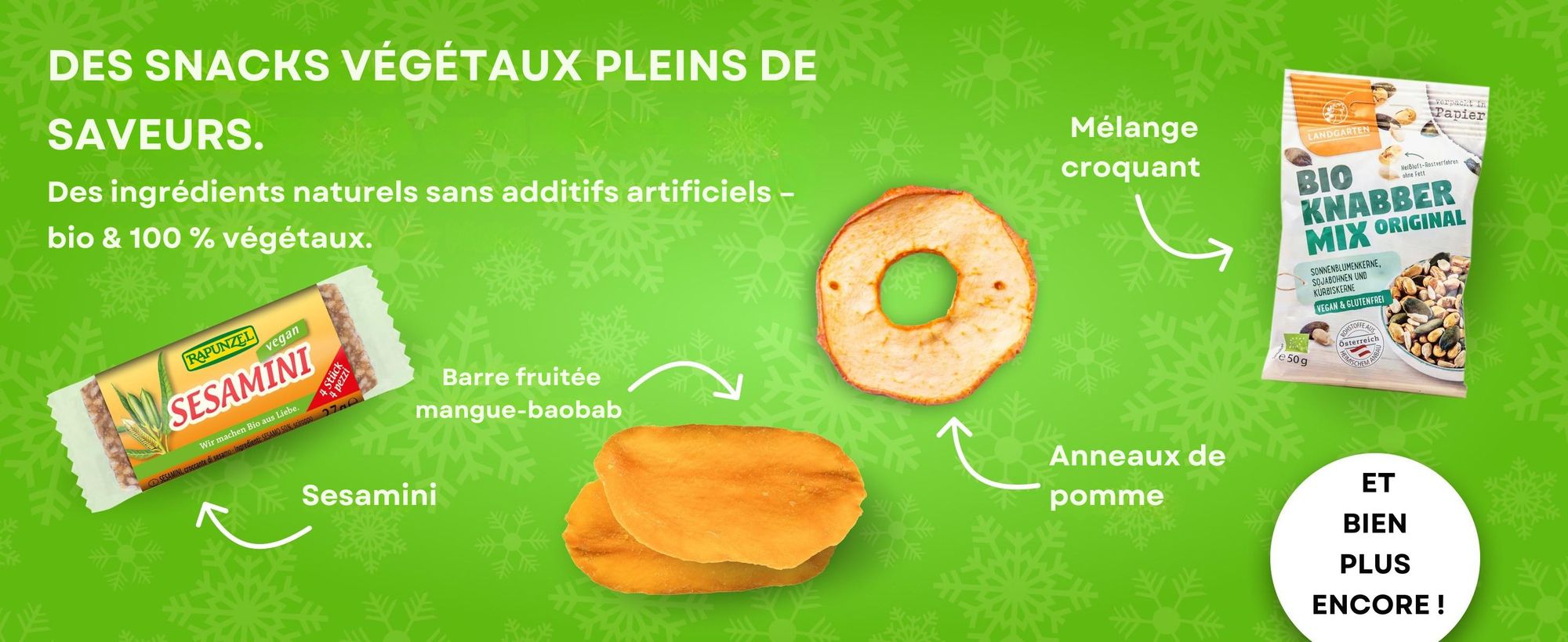 BOXILAND® calendrier avent vegan 2026, 24 snacks végétaux, sucreries