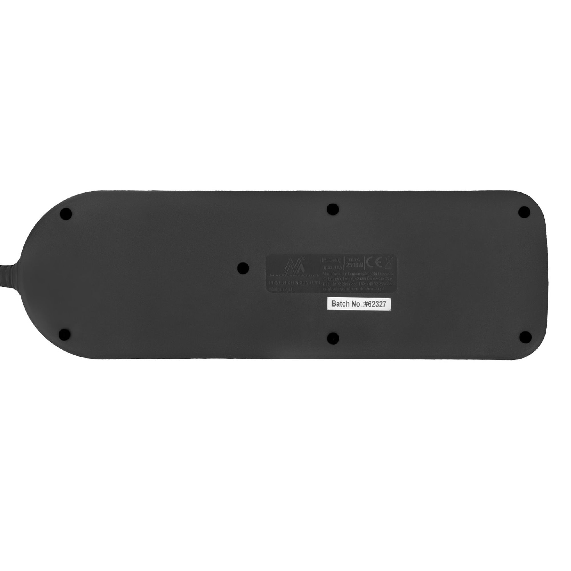 Maclean Steckdosenleiste, 4-poliges Verlängerungskabel + USB A/C mit Schalter 250VAC/10A, 1,5m schwarz MCE508 B