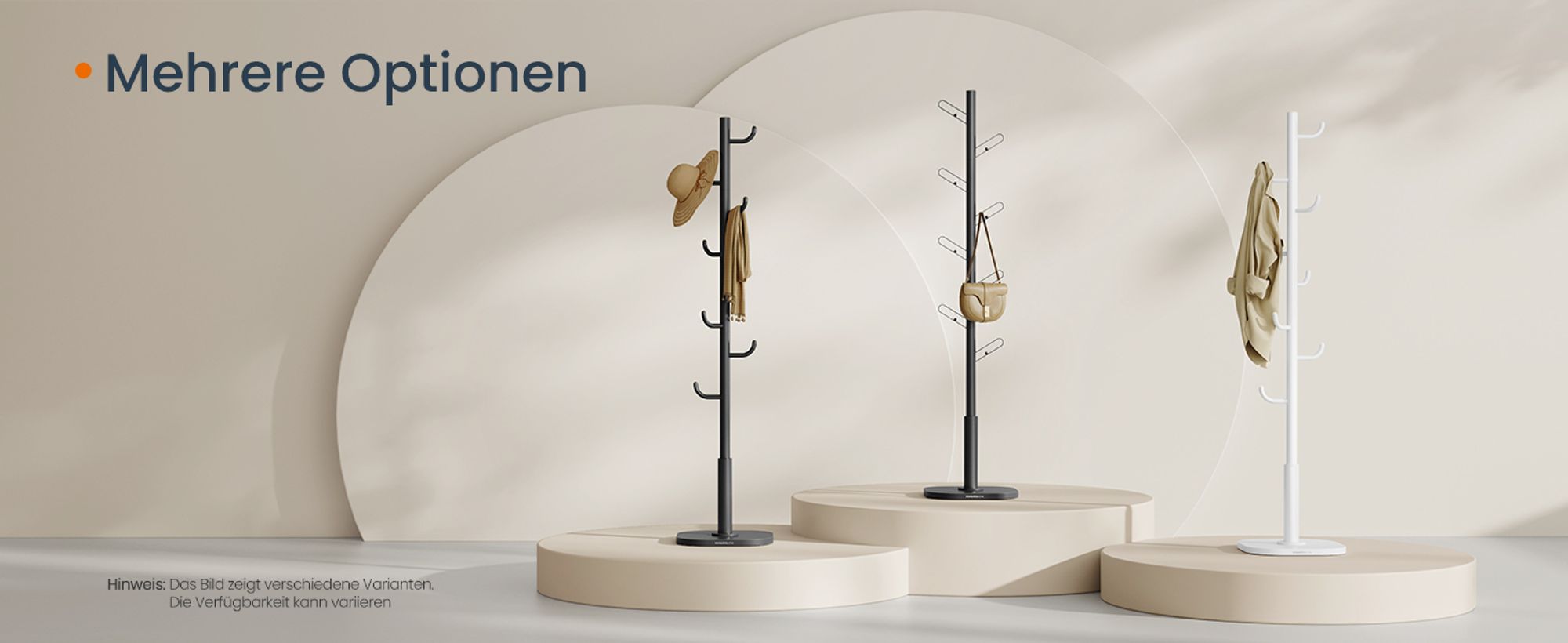 Garderobe in Kaktus-Form, Kleiderständer, mit 8 Haken, 175,3 cm hoch